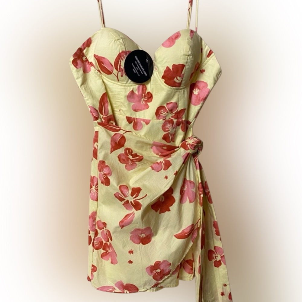 One and Only Collective ITALIAN SUMMER $98 NWT Wrap Mini Dress